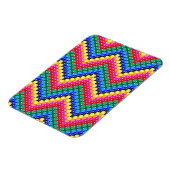 Kleurig zigzagpatroon magneet (Linkerzijde)
