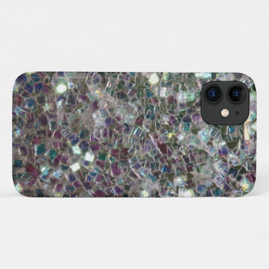 Kleurig zilvermozaïek Case-Mate iPhone case (Achterkant (horizontaal))