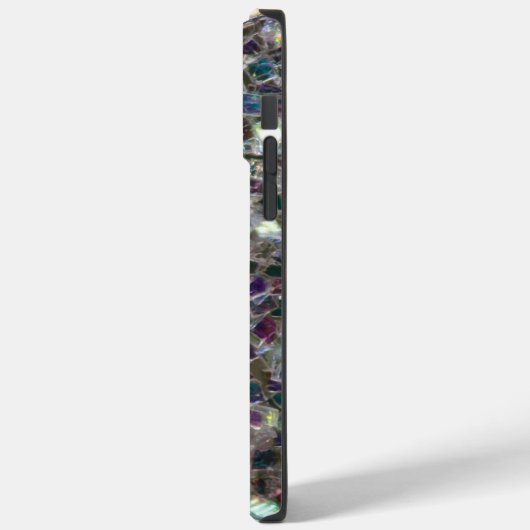 Kleurig zilvermozaïek Case-Mate iPhone case (Achterkant / Links)