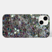 Kleurig zilvermozaïek Case-Mate iPhone case (Achterkant (horizontaal))