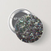 Kleurig zilvermozaïek ronde button 5,7 cm (Voorkant /achterkant)