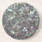 Kleurig zilvermozaïek zandsteen onderzetter (Voorkant)