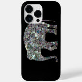 Kleurig zilvermozaïekolifant Case-Mate iPhone case (Achterkant)