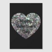 Kleurig zilvermozaïekzwart op valentijndag (Voorkant)