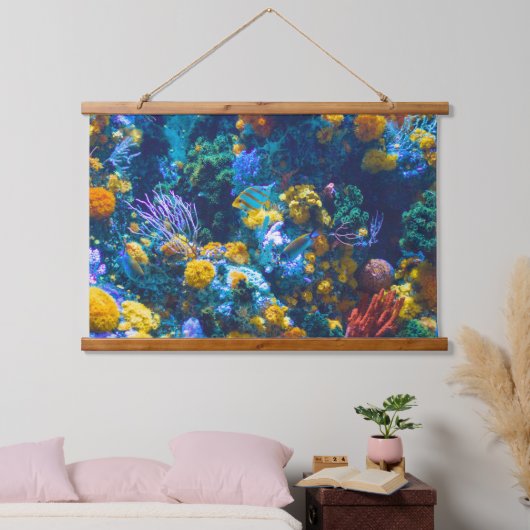 Kleurig zout water Visbak Hangend Wandkleed (Slaapkamer)