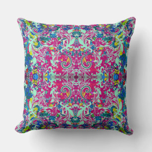  kleurige abstracte florale oplossing kussen