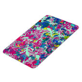  kleurige abstracte florale oplossing magneet (Linkerzijde)