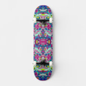  kleurige abstracte florale oplossing persoonlijk skateboard (Voorkant)