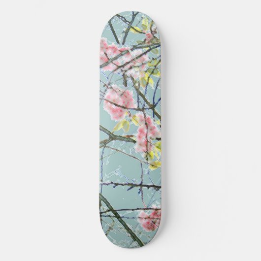 Kleurige Abstracte Kunstprint Skateboard (Voorkant)