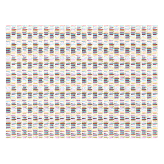 -kleurige Birthday-kaarsen Tafelkleed (Voorkant (Horizontaal))