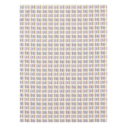 -kleurige Birthday-kaarsen Tafelkleed (Voorkant)