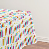 -kleurige Birthday-kaarsen Tafelkleed (Voorbeeld)