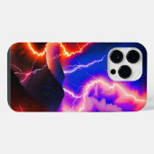 Kleurige Bliksem Berg Een iPhone Hoesje (Achterkant horizontaal)