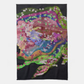Kleurige Bloem Keukenhanddoek (Verticaal)
