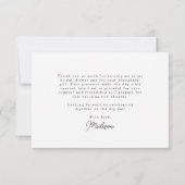 Kleurige Bloemenrand Bedankkaart (Achterkant)