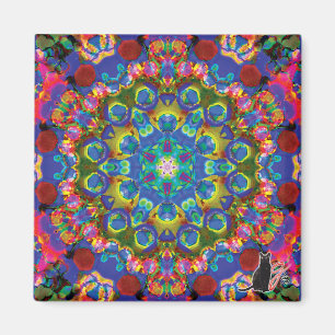 Kleurige Bloemenslinger Magneet