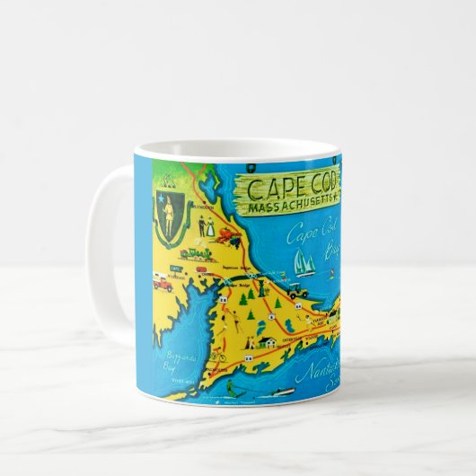 Kleurige Cape Cod mok (Voorkant links)