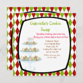 Kleurige Cookie Tray Kerst Koekjes Uitwisselen Uit (Voorkant / Achterkant)