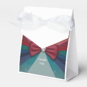 Kleurige Elegante Regenboog Trouw Uitnodiging Bedankdoosjes (Voorkant Zijde)