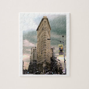 Kleurige Flat Iron Building Puzzel