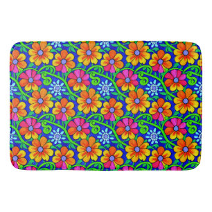  kleurige Floral Badmat