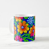  kleurige Floral Koffiemok (Voorkant links)