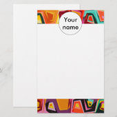 Kleurige gaten textuur briefpapier (Voorkant / Achterkant)