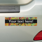 Kleurige gaten textuur bumpersticker (Op auto)
