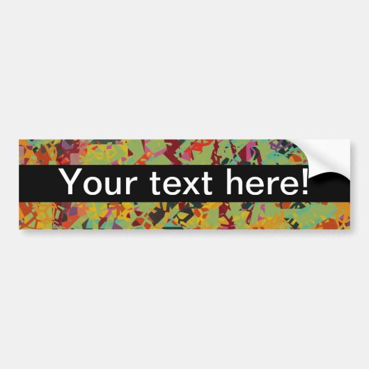Kleurige gaten textuur bumpersticker (Voorkant)