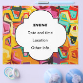 Kleurige gaten textuur flyer (Enkel)