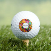 Kleurige gaten textuur golfballen (Insitu Shirt)