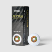 Kleurige gaten textuur golfballen (Verpakking)
