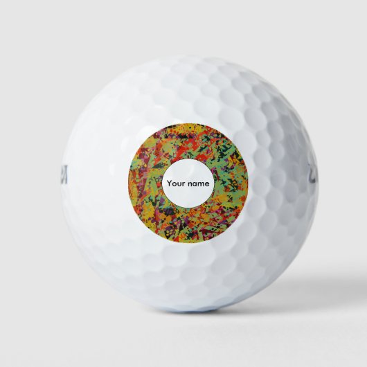 Kleurige gaten textuur golfballen (Voorkant)