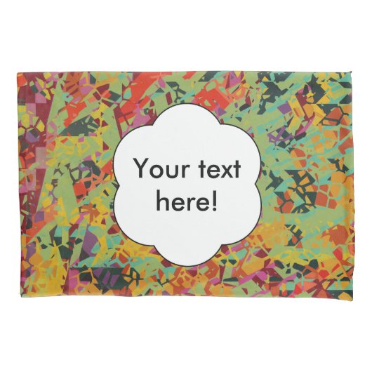 Kleurige gaten textuur kussensloop (Voorkant)