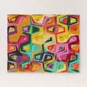 Kleurige gaten textuur legpuzzel (Horizontaal)