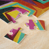 Kleurige gaten textuur legpuzzel (Zijkant)