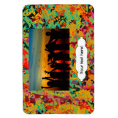 Kleurige gaten textuur magneet (Verticaal)