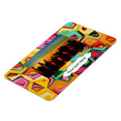 Kleurige gaten textuur magneet (Linkerzijde)
