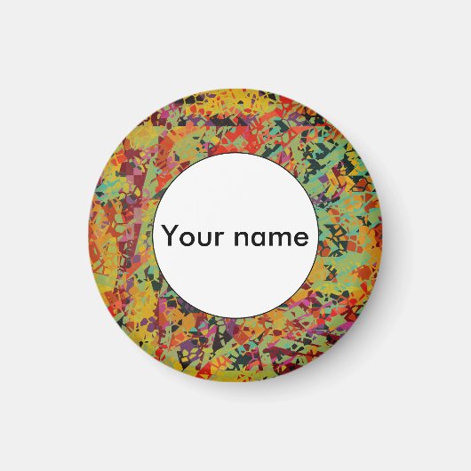 Kleurige gaten textuur magneet (Voorkant)