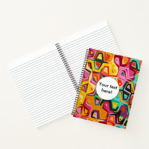 Kleurige gaten textuur notitieboek