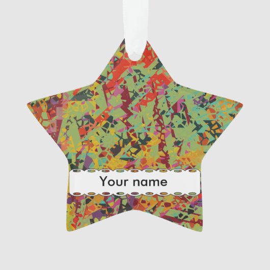 Kleurige gaten textuur ornament (voorkant)