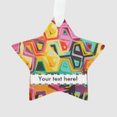 Kleurige gaten textuur ornament (achterkant)