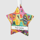Kleurige gaten textuur ornament (voorkant)