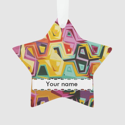 Kleurige gaten textuur ornament (voorkant)