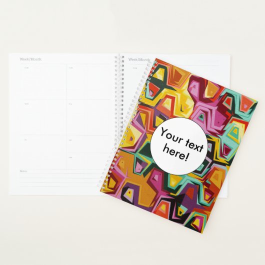 Kleurige gaten textuur planner (Display)