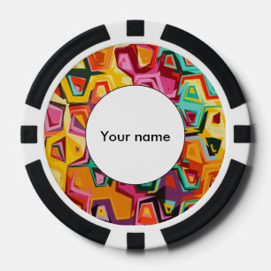 Kleurige gaten textuur poker chips
