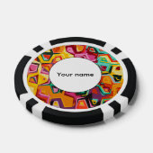 Kleurige gaten textuur poker chips (Enkel)