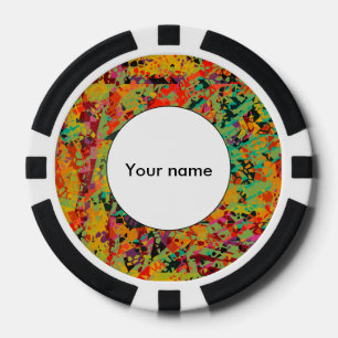 Kleurige gaten textuur pokerchips