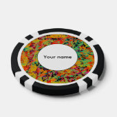 Kleurige gaten textuur pokerchips (Enkel)