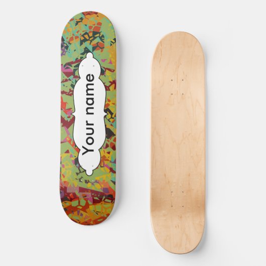 Kleurige gaten textuur skateboard (Voorkant)